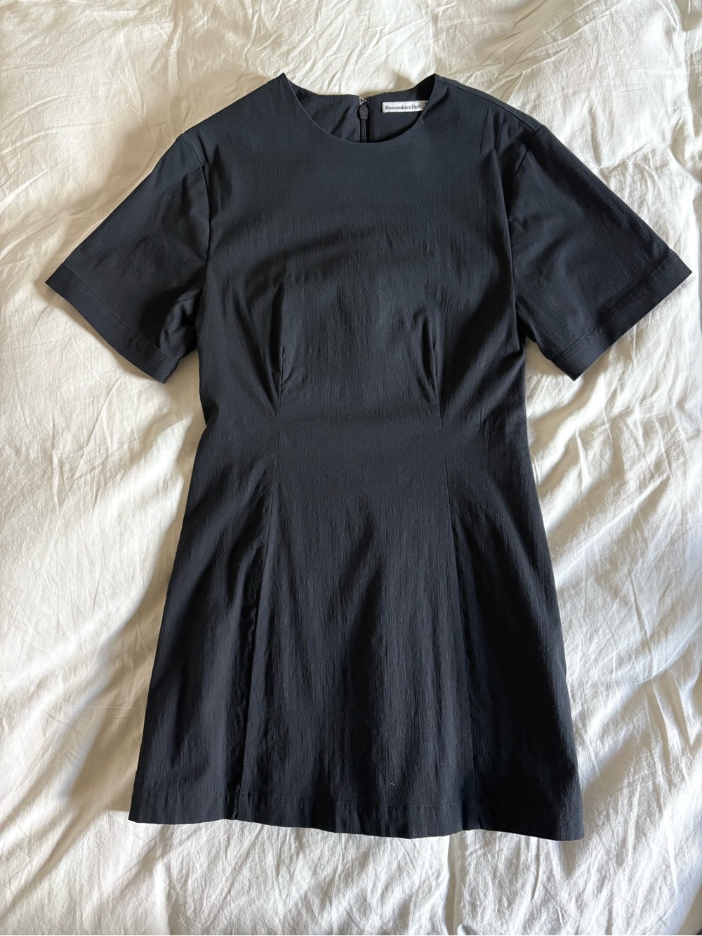 Abercrombie & Fitch Black Stretch Tee Mini Dress Medium Tall